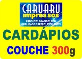 CARDÁPIO - Papel Couchê 300g Lam. Fosca - A Partir de